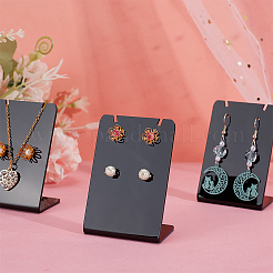 Acrylic Slant Back Earring Display Stands&nbsp;EDIS-WH0012-42A