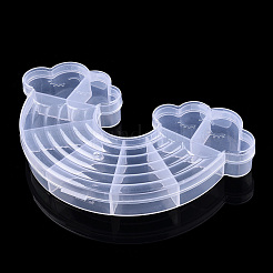 9 Grids Rainbow Plastic Bead Containers&nbsp;CON-T002-06