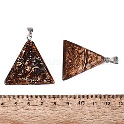 Natural Tree Bark Agate Pendants&nbsp;G-Q606-12