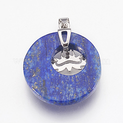 Natural Dyed Lapis Lazuli Pendants&nbsp;KK-F751-J09