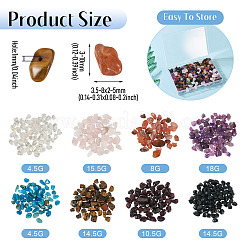 90G 8 Styles Natural Mixed Gemstone Beads&nbsp;G-TA0002-77