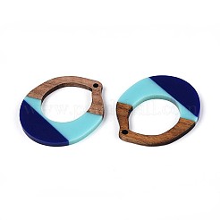 Resin & Walnut Wood Pendants&nbsp;RESI-T057-42