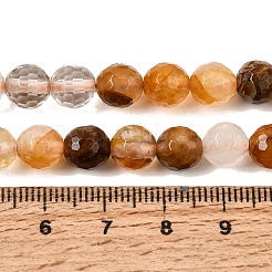 Natural Yellow Hematoid Quartz Beads Strands&nbsp;X-G-I003-8mm-04