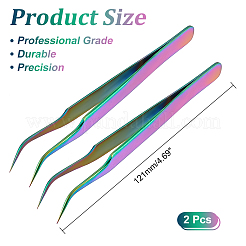 Stainless Steel Curved Tweezers&nbsp;TOOL-WH0155-01M