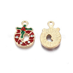 Rack Plating Alloy Enamel Pendants&nbsp;ENAM-N055-152