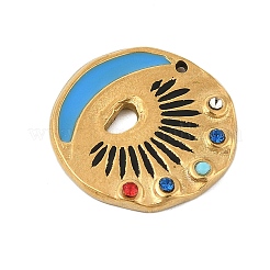 304 Stainless Steel Enamel Pendants&nbsp;STAS-E547-02G-02