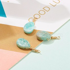 Natural Amazonite Pendants&nbsp;PALLOY-JF00606