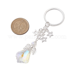 3Pcs 3 Styles Glass Angel Pendant Keychains&nbsp;KEYC-JKC00921