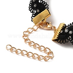 Polyester Lace Choker Necklaces&nbsp;NJEW-M210-01C