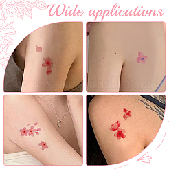 Flower Pattern Removable Temporary Water Proof Tattoos Paper Stickers&nbsp;AJEW-WH0413-03B