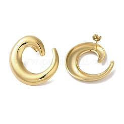 Left and Right Vortex 304 Stainless Steel Stud Earrings for Women&nbsp;EJEW-I303-01G