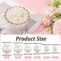 1460Pcs 6 Styles Imitation Pearl Acrylic Beads&nbsp;PEAR-LT0001-01