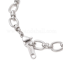 304 Stainless Steel Oval Link Chains Bracelets for Women&nbsp;BJEW-JB13208