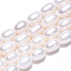 Natural Cultured Freshwater Pearl Beads Strands&nbsp;PEAR-N012-06Q