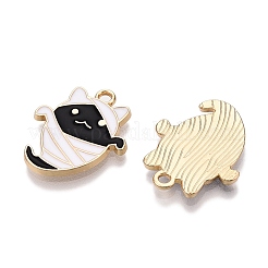 Halloween Theme Rack Plating Alloy Enamel Pendants&nbsp;ENAM-N056-355B