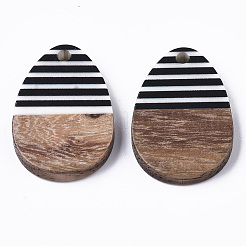 Resin & Walnut Wood Pendants&nbsp;LS-X-RESI-T035-12