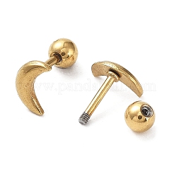 Ion Plating(IP) 304 Stainless Steel Earrings&nbsp;EJEW-E602-02G