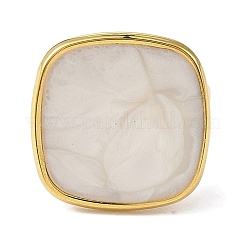 304 Stainless Steel Enamel Open Cuff Rings for Women&nbsp;RJEW-F166-23G-01