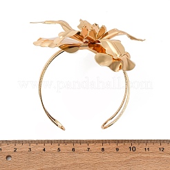 Alloy & Iron Cuff Bangles for Women&nbsp;BJEW-F501-01C-KCG