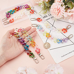6Pcs 3 Styles Heart Acrylic Boot Strap Chains&nbsp;FIND-GO00002