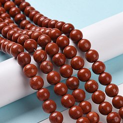 Natural Red Jasper Beads Strands&nbsp;G-I199-25-8mm