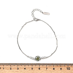 925 Sterling Silver Link Bracelets&nbsp;BJEW-D346-03A-P