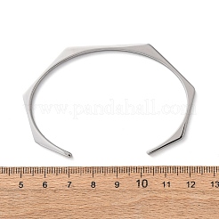 304 Stainless Steel Cuff Bangles&nbsp;BJEW-P373-01P