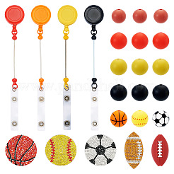 Plastic Beadable Badge Reels&nbsp;AJEW-BT0001-12