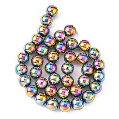 Non-magnetic Synthetic Hematite Beads Strands&nbsp;X-G-S096-10mm-5