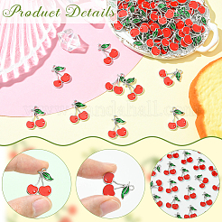 60Pcs Alloy Enamel Pendants&nbsp;FIND-SC0017-33P