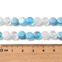 Electroplated Glass Beads Strands&nbsp;EGLA-A048-01A-03