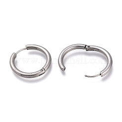 Tarnish Resistant 201 Stainless Steel Huggie Hoop Earrings&nbsp;EJEW-L256-05F-P
