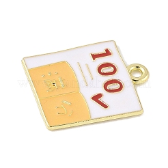 School Supplies Alloy Enamel Pandants&nbsp;FIND-M083-03D-G