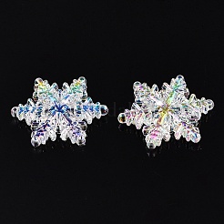 AB Color Transparent Acrylic Chandelier Component Links&nbsp;TACR-T028-25B