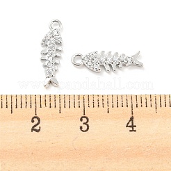Brass Micro Pave Cubic Zirconia Pendants&nbsp;KK-E090-30P