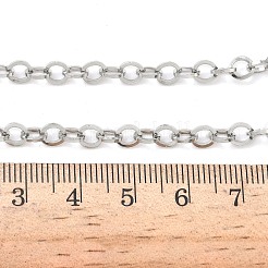 304 Stainless Steel Rolo Chain Necklaces&nbsp;NJEW-Z102-01P
