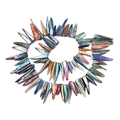 Electroplated Natural Freshwater Shell Beads&nbsp;SHEL-N026-197