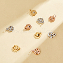9Pcs 3 Colors 316 Surgical Stainless Steel Charms&nbsp;STAS-DC0009-36