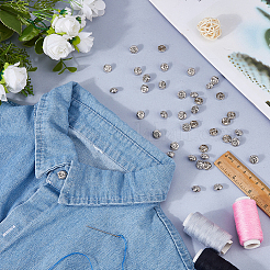 40Pc 1-Hole Zinc Alloy Shank Buttons&nbsp;BUTT-FH0001-039