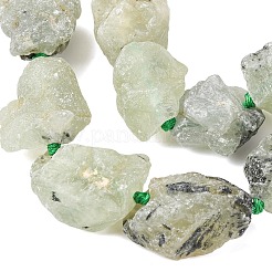 Raw Rough Natural Prehnite Beads Strands&nbsp;LS-G-P528-A05-01A