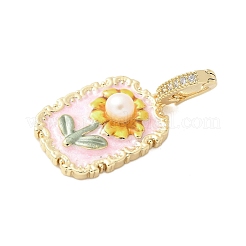 Brass Enamel Pendants&nbsp;LS-KK-F886-01G-08