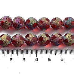 Electroplate Glass Beads Strands&nbsp;EGLA-P057-02A-01