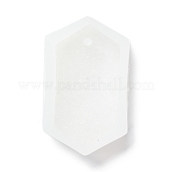 Imitation Embedded Rhinestone Hexagon Pendant Silicone Molds&nbsp;DIY-I090-10