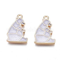 Rack Plating Alloy Enamel Pendants&nbsp;ENAM-S122-76