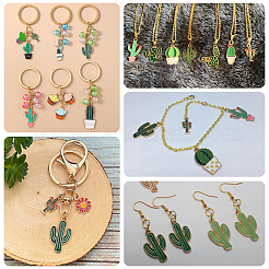 40Pcs 5 Styles Alloy Enamel Pendants&nbsp;ENAM-BM0001-28