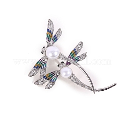 Dragonfly Alloy Rhinestone Brooch&nbsp;LS-PW-WG859D6-01