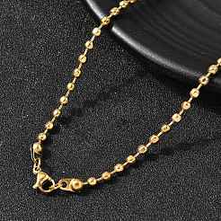 3MM 304 Stainless Steel Ball Chain Necklaces for Women&nbsp;LS-NJEW-B134-09A-G