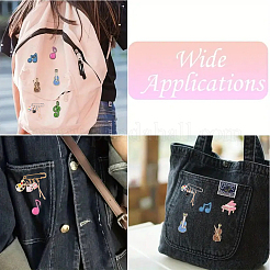 Painting 304 Stainless Steel Safety Pin Brooches&nbsp;JEWB-YW00001-01