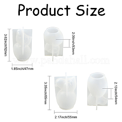 2 Pcs 2 Styles Standing Chicken Egg Candle Silicone Molds&nbsp;ST-CJ0043-046