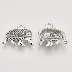 Tibetan Style Alloy Pendants&nbsp;TIBEP-T009-08AS-RS
